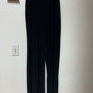 Dressbarn Women's Black Wide-Leg Trousers stretchy